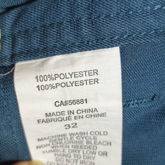 O'Neill Hybrid pants men's size 32 petroleum blue colour modern fit straight leg - Picture 8 of 13